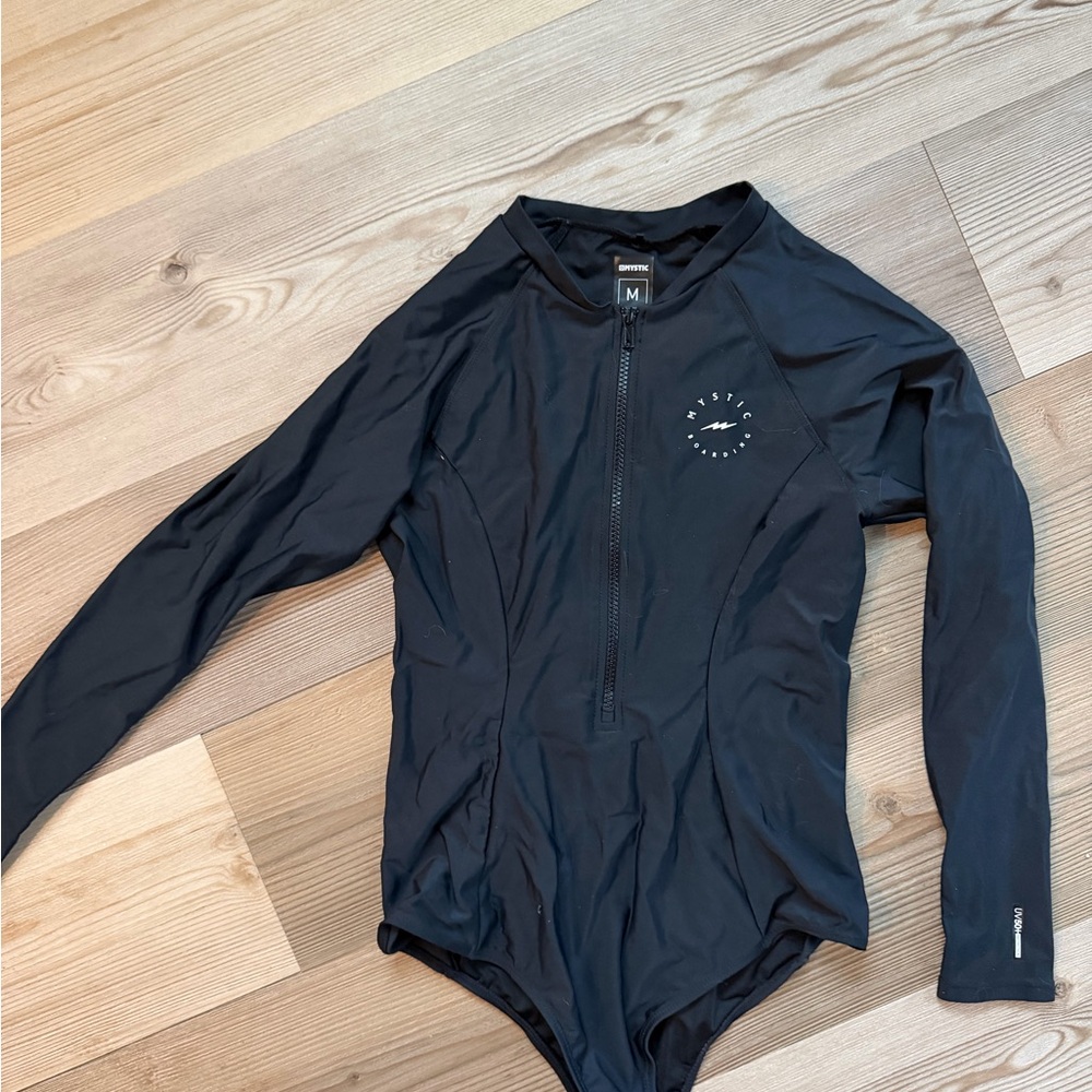 Mystic Black Long Sleeve Women's Swimwear